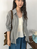Selgni check pocket long sleeve shirt