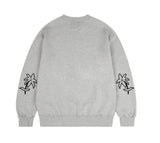 Elbow TWO Drawing Line Flower Sweatshirt