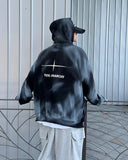 Spray washing hood zip-up