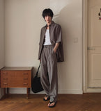 Morris Linen Belted Wide Slacks