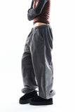 Two-tone panel fleece jogger pants