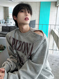 Open 5 Button Regona Washing Sweatshirt