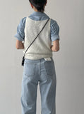 Tail Square Knit Vest