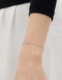 Nova Silver (W) Pave Station Bracelet