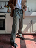 Slug wash bootcut denim