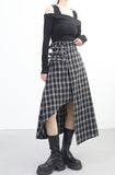 Noble Check Ankle Skirt