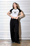 AubeA Crop Raglan Tee