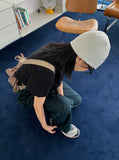 Ribbed short beanie