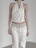 Shibori Straight Cotton Pants