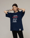 PEACE HEART Comics Short Sleeve Tee