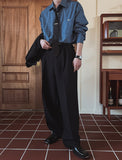 Leberry wide two tuck slacks