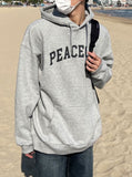 Peace out brushed hoodie