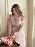 Etu Ribbon Chiffon Flower One Piece