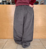 Chilkro Heart Corduroy Banding Wide Pants