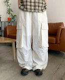 [unisex] Domo nylon string banding parachute cargo pants
