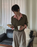 Nova Crop Heathered Round Cardigan