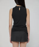 Draped Sleeveless Top