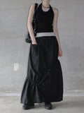 Shirring Balloon Nylon Skirt