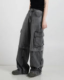 Blackring Zipper Cargo Denim