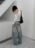 Curved Snap One-Shoulder Tee