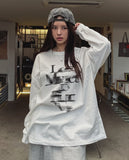 Lost printing loose fit long sleeves