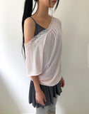 Peku One-Shoulder Short Sleeve T-shirt