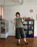 [unisex] Tamod Summer Banding Pintuck Bermuda Pants