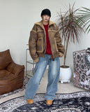 Minen cut wide denim pants