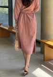 Mazel Collar Shirt Wrap One Piece