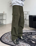 Peuon brushed nylon cargo pants