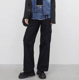 Riona Color Matching Denim Pants