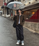 Martin Non-Faded Pocket Wide Denim Pants