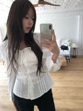 Kersey Ribbon Puff Pintuck Blouse