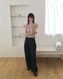 [Two Way] Furen Off-Shoulder Shirring Frill Sleeveless Blouse