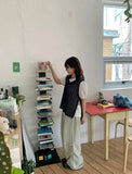 Natsuda Layered Strap V-Neck Knit Vest