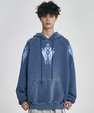 Cross Symbol Raglan Hoodie