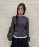 Neon Color Matching Layered Long Sleeve Tee
