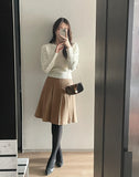Piche Pintuck Pleat Banding Skirt