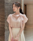 Cellua Pleated Flare Long Skirt