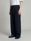 Clean One Tuck Banding Wide Slacks