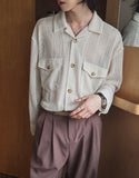 Orz Crochet Over Shirt