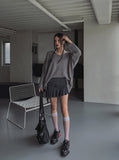 Festry unbalanced skirt