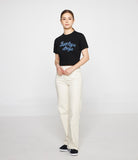 Ribbon Typo Heart Crop Short Sleeve Tee