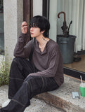 Talo Rib Henley Neck Knit