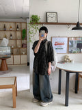 [unisex] Ototo Over Check Short Sleeve Shirt