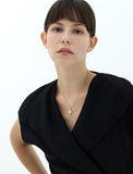Essence Silver (W) Moissanite Bain Necklace M