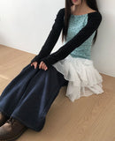 Onelle Tiered Midi Skirt