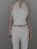 Lua Button Halter Top