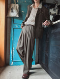 Milo two-tuck wide slacks