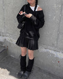 Gir Pocket Pleated Mini Skirt
